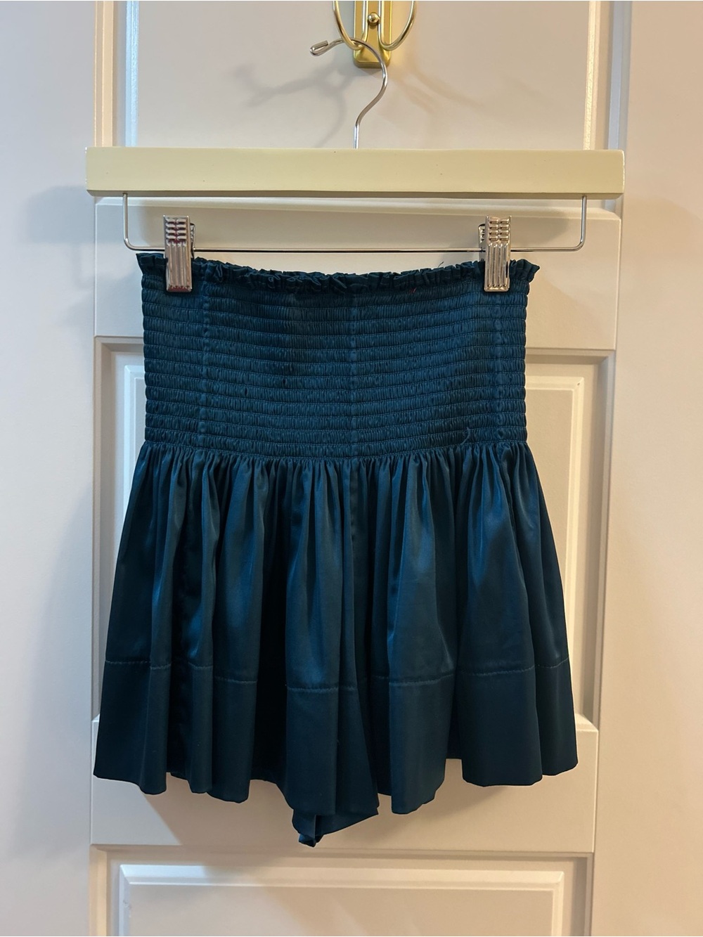NATURAL LIFE Teal Smocked Shorts